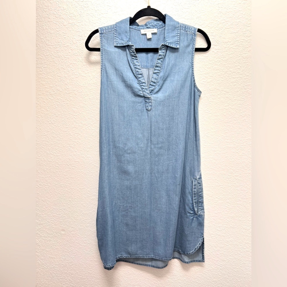Blue Denim Summer Dress - Beach Lunch Lounge